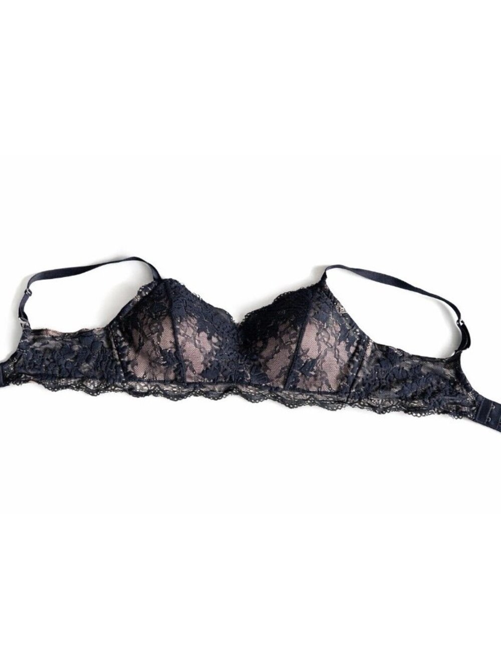 Third love Bra Black Lace Nude Undertone Size Large
